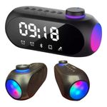 caixa de som inova com alarme preto rad-12569 (mp)