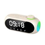 caixa de som inova com alarme branco rad-12569 (mp)