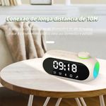 caixa de som inova com alarme branco rad-12569 (mp)