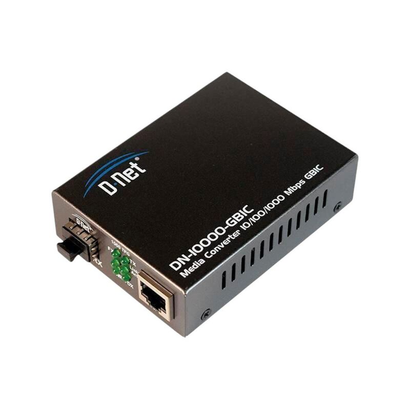 conversor de mídia d-net 10/100/1000 mbps mono e multimodo (mp)