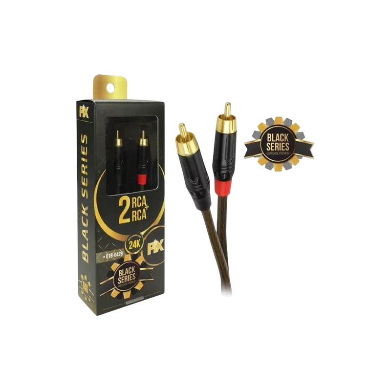 cabo 2x2 rca santana black series com 1.2m (mp)