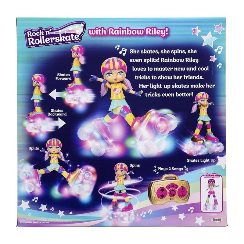boneca candide rainbow riley patinadora 1300