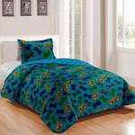 kit colcha solteiro rozac 2 peças teen patchwork video game (mp)