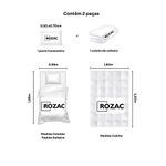 kit colcha solteiro rozac 2 peças madri 3d bege (mp)