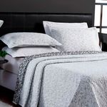 kit colcha casal 3 peças gardenia 220x235cm cinza (mp)