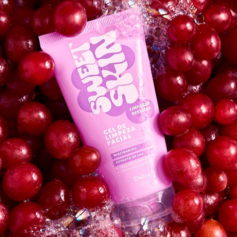 gel de limpeza facial dailus sweet skin 150g