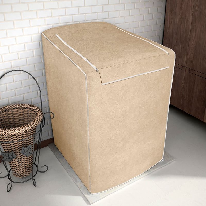 capa para máquina de lavar adomes 12 a 18kg bege (mp)