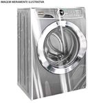 capa para máquina de lavar frontal amoes 10,5 a 13kg transparente (mp)