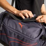 mala de mão puma 47l fundamentals sports bag m cinza laranja (mp)