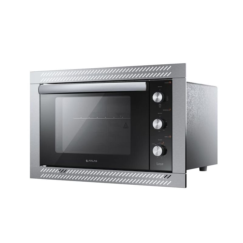 forno elétrico de embutir atlas 44 litros utop 127v inox 300001444