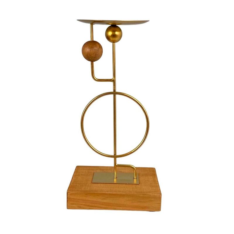 porta-vela noritex dourado 448-2215594