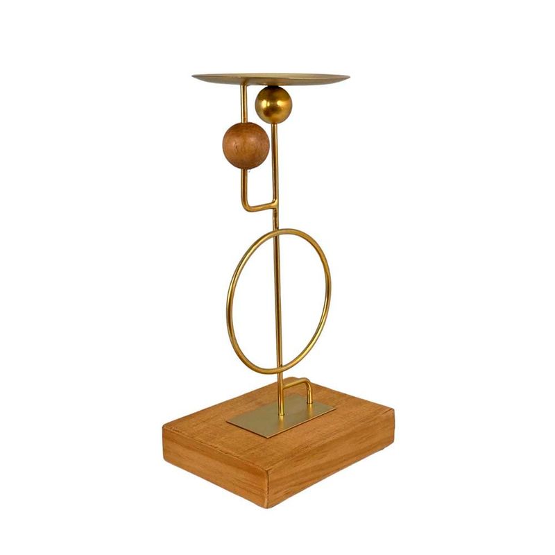 porta-vela noritex dourado 448-2215594
