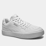 tênis feminino casual n° 36 puma caven 2.0 branco prata (mp)