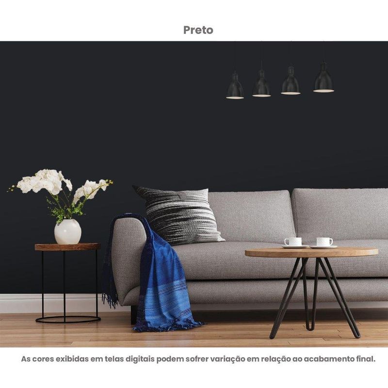tinta acrílica standard semibrilho hidrotintas 15l brilho e cor preto (mp)