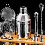kit bartender 11 peças soing prata a-bi