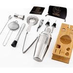kit bartender 11 peças soing prata a-bi