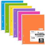 conjunto de caderno caderno espirais 6 unidades mead 70 folhas sortidos 830050-ecm a-bi