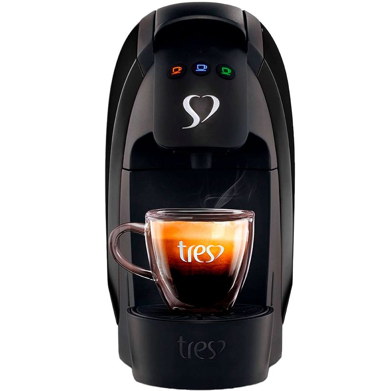 máquina de bebida três corações luna automática preto