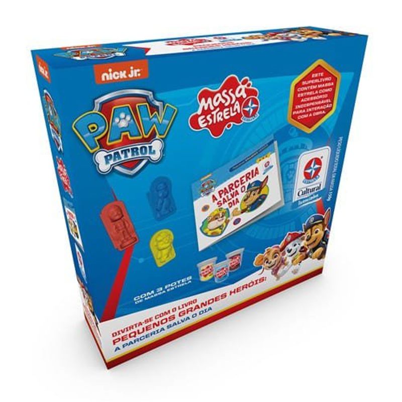 massinha estrela patrulha canina chase com livro 3005101300046