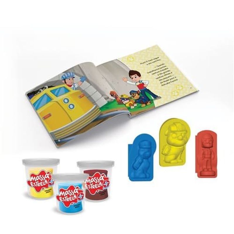massinha estrela patrulha canina chase com livro 3005101300046