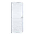 porta de alumínio laminada lado esquerdo mgm 210x70cm sólido branco (mp)