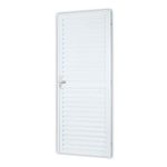 porta mista aço e alumínio laminada lado direito mgm 210x60cm soft branco (mp)