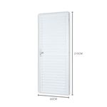 porta mista aço e alumínio laminada lado direito mgm 210x60cm soft branco (mp)