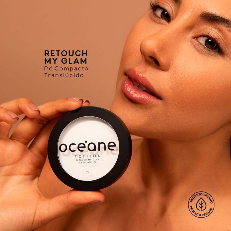 pó facial translúcido océane retouch my glam