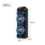 caixa de som torre bluetooth aiwa bivolt aws-t2w-02 (mp)