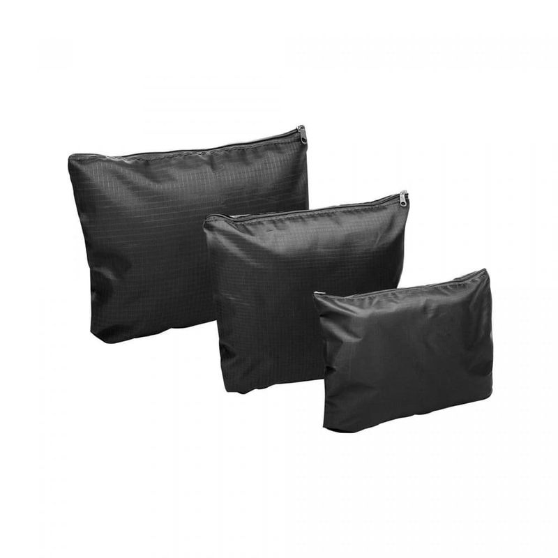conjunto organizador 6 peças lyor de mala para viagem preto 220331