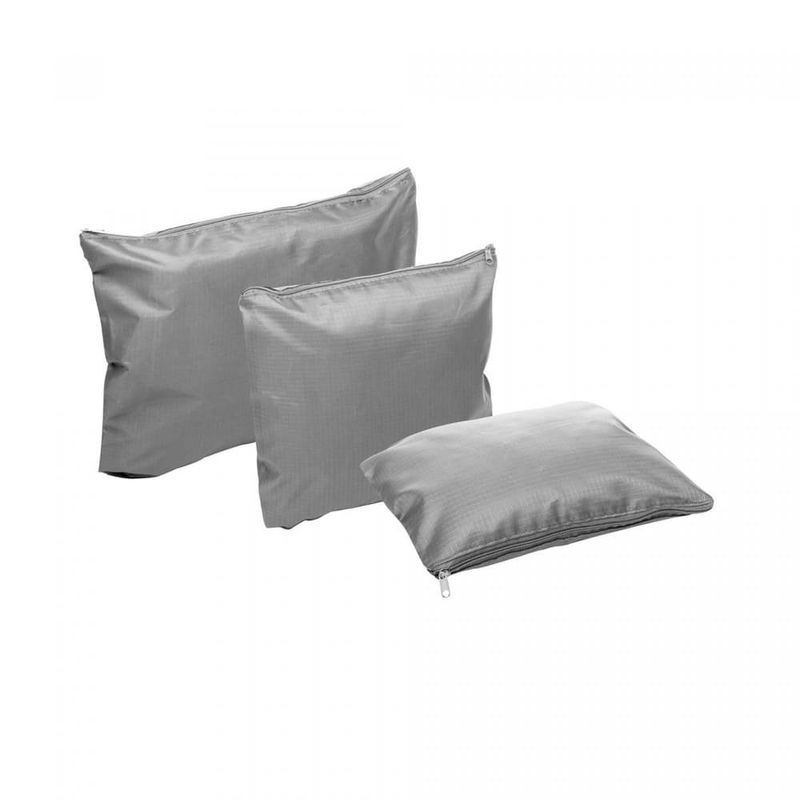 conjunto organizador 6 peças lyor de mala para viagem cinza 220332