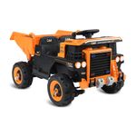 caminhão elétrico infantil bandeirante com controle remoto 12v laranja 2945
