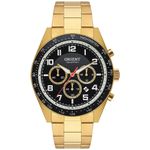 relógio masculino orient dourado mgssc047 p2kx