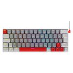 teclado gamer mecânico pcyes usb kuromori 60% rgb branco (mp)