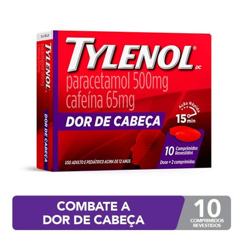 tylenol dc 500+65mg 10 comprimidos revestidos janssen-cilag referência