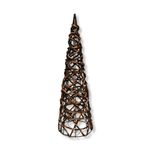 árvore de natal cone tok rústica com led 40cm (mp)