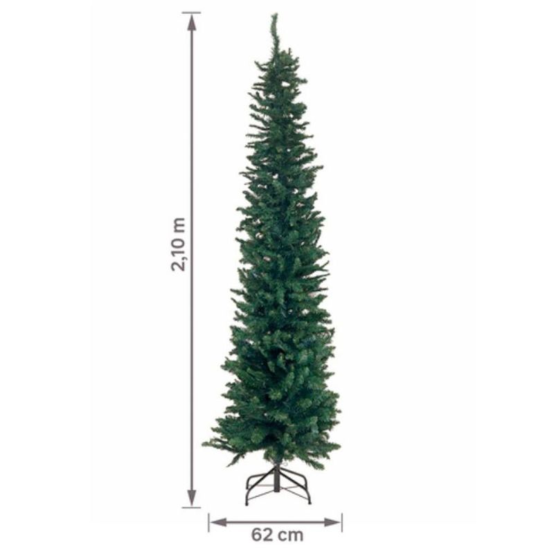 árvore de natal tok 464 hastes 210cm (mp)