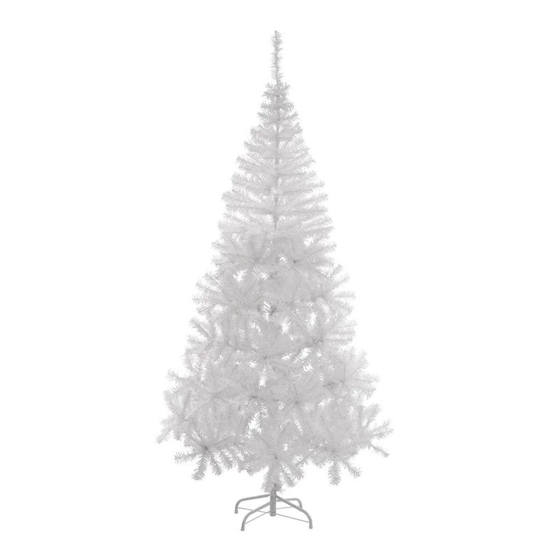 árvore de natal bariloche nevada tok 383 galhos led branco 180cm (mp)
