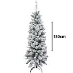 árvore de natal nevada grillo 150cm branco (mp)