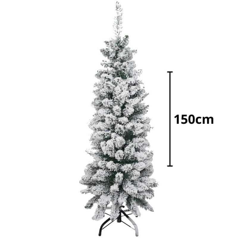 árvore de natal nevada grillo 150cm branco (mp)