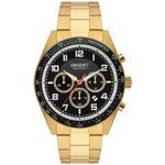 relógio masculino orient dourado mgssc047 p2kx
