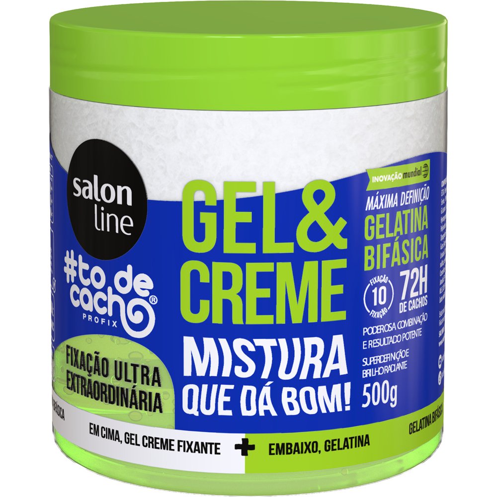 Gel & Creme Salon Line Fixação Ultra Extraordinária 500g