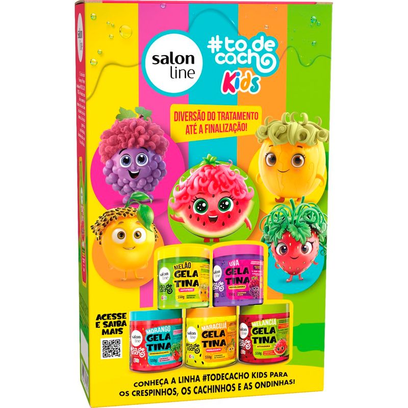 kit salon line kids shampoo 300ml+condicionador 200ml cheirinho de melancia