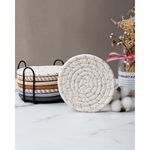 porta-copos 8 peças 11 cm effectyou cortiça com suporte a-bi
