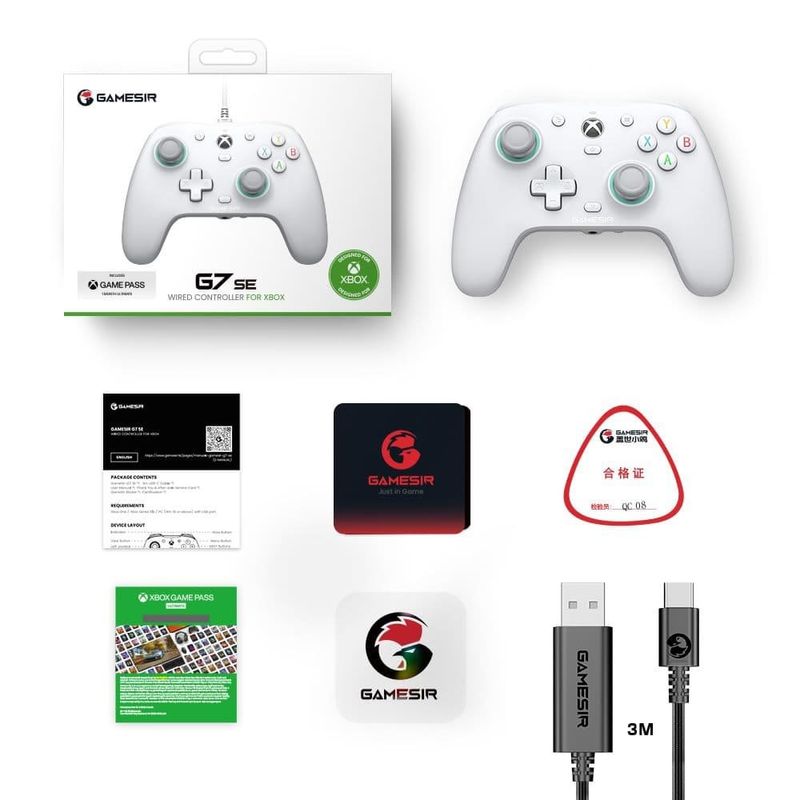 controle gamersir com fio conector de áudio de 3,5 mm g7 bra-bi