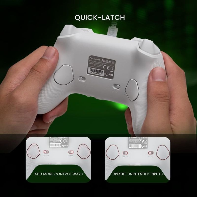 controle gamersir com fio conector de áudio de 3,5 mm g7 bra-bi