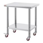 mesa de trabalho vevor aço inox a-bi