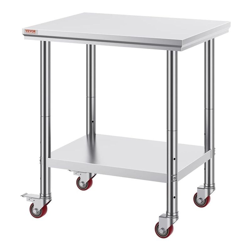 mesa de trabalho vevor aço inox a-bi