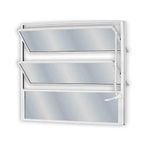 janela basculante de alumínio vidro mini boreal mgm 60x80cm soft branco (mp)