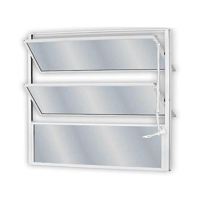janela basculante de alumínio vidro mini boreal mgm 60x80cm soft branco (mp)